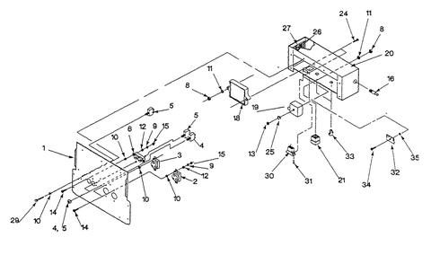 Control Panel Diagram and Parts List for 9160-3-4W115D  Briggs and Stratton Generator